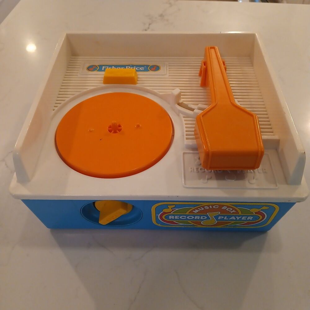 Vintage Fisher Price Classic Music Box Record Player - Works!